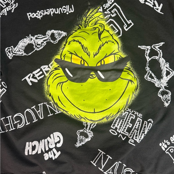 Dr. Seuss The Grinch Christmas Pullover Long Sleeve Crewneck Sweater Size Large - Picture 2 of 5